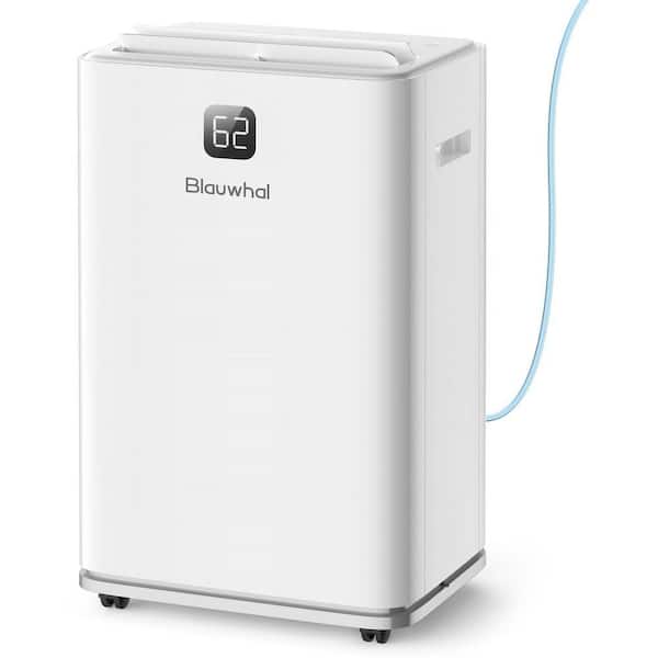 150 pt. 8000 sq. ft. Bucket Dehumidifier in White with Pump Drain Hose and 2.11 Gal. Tank for Large Room, Garage Wetroom