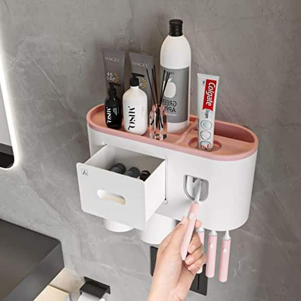 Wall Mounted Automatic Toothpaste Dispenser Squeezers Bathroom