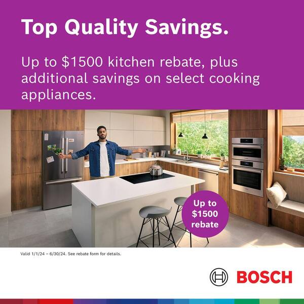 Bosch 300 Series 24 in. Black Front Control Tall Tub Dishwasher