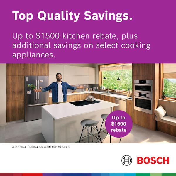 Bosch benchmark store panel ready dishwasher