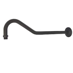 Restoration 17 in. Shower Arm with Flange in Oil Rubbed Bronze