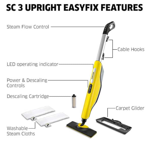 Karcher SC 3 Upright EasyFix Steam Cleaner Steam Mop for Hard