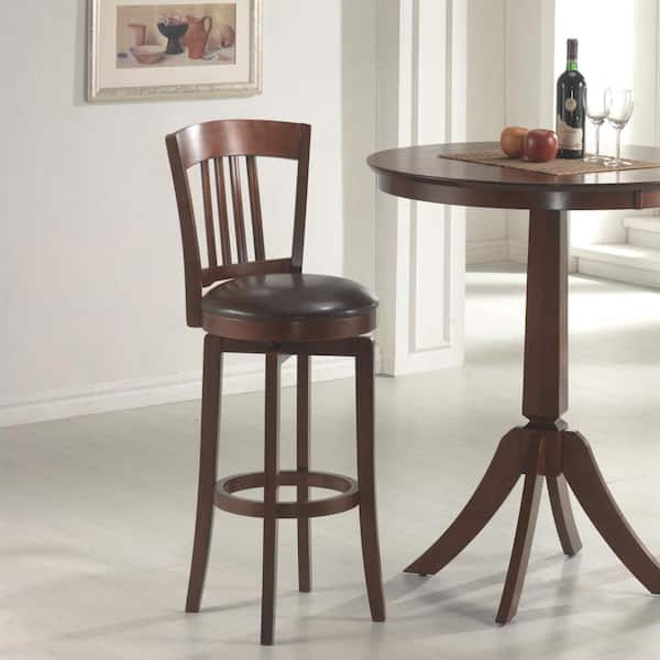 Hillsdale Furniture Canton 31 in. Brown Cushioned Bar Stool