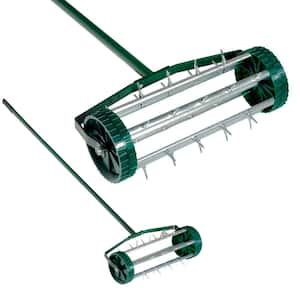 47.5 in. Lawn and Garden Soil Aerator Manual Lawn Roller Tool