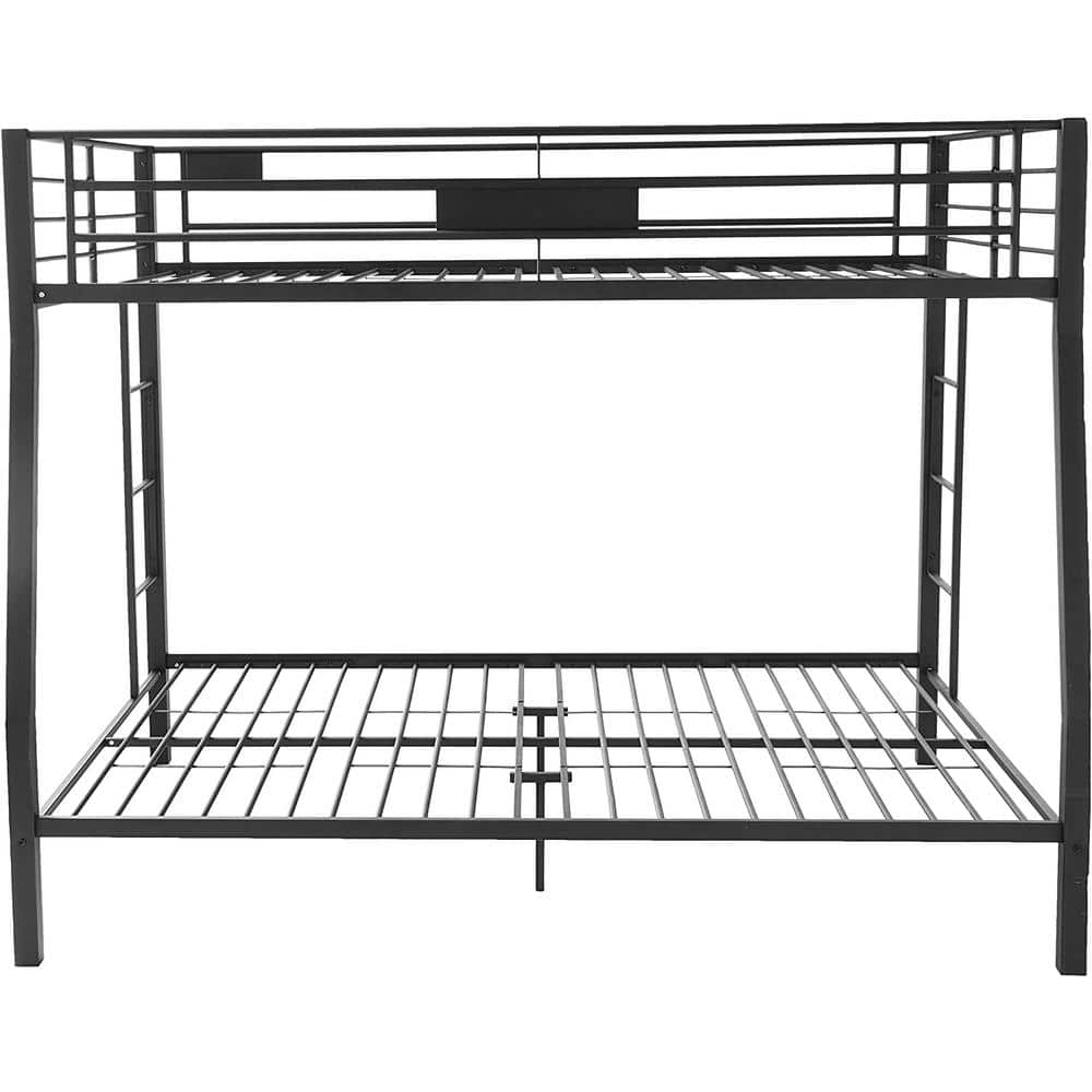 Black Full XL/Queen Bunk Bed With Metal Frame LKL-329-FQ - The Home Depot