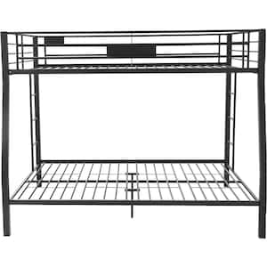 Black Full XL/Queen Bunk Bed With Metal Frame