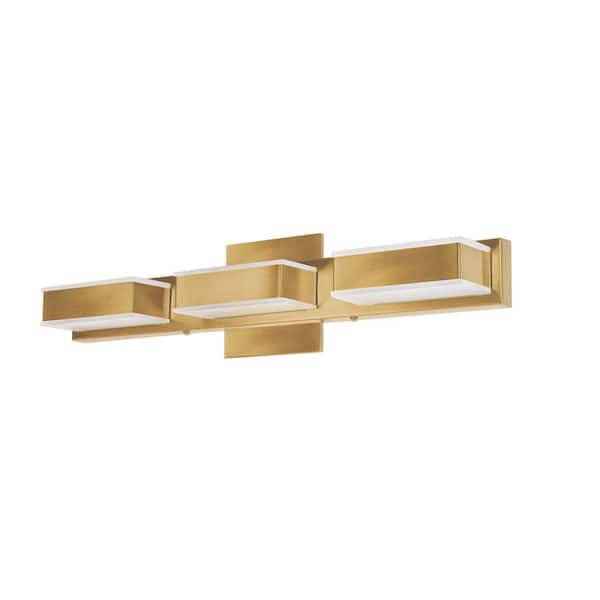 Dainolite 4.5 in. Aged Brass LED Vanity Light Bar