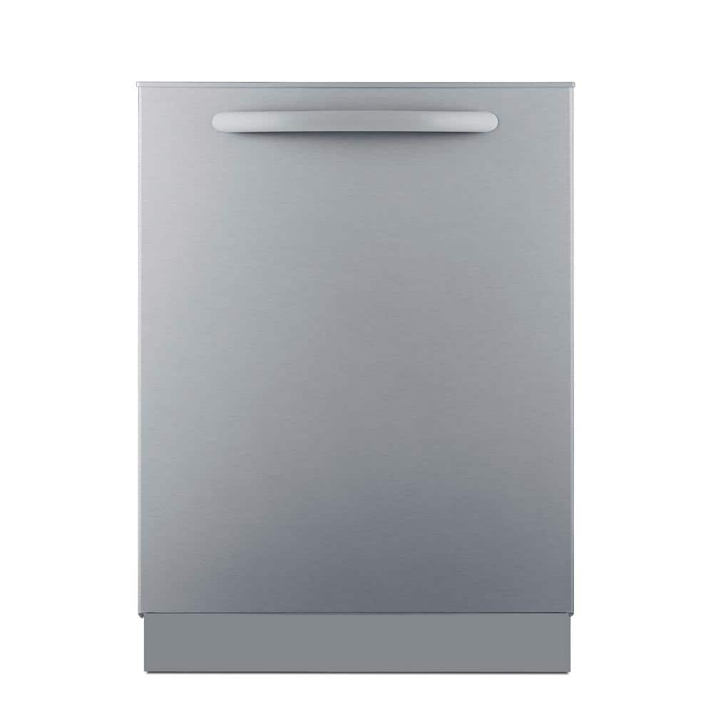 Summit Appliance 24 in. Stainless Steel Top Control Built-In Dishwasher with 47dBA ENERGY STAR, Silver