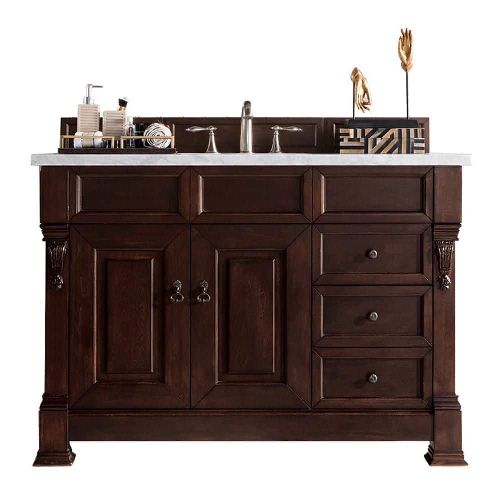 Brookfield 48 in. W x 23.5 in. D x 34.3 in H Single Bath Vanity in Burnishe