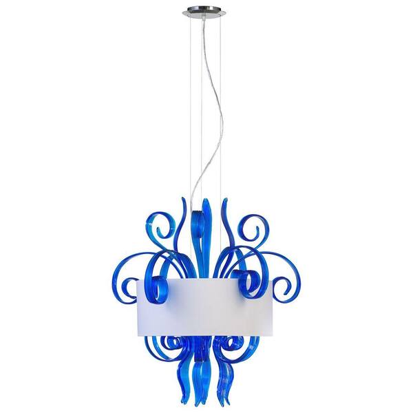 Filament Design Prospect 6-Light Blue Retro Art Pendant
