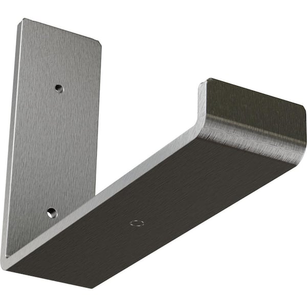 2 in. x 6 in. x 8 in. Stainless Steel Steel Hanging Shelf Bracket