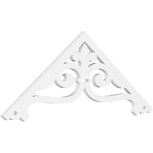1 in. x 48 in. x 18 in. (9/12) Pitch Finley Gable Pediment Architectural Grade PVC Moulding