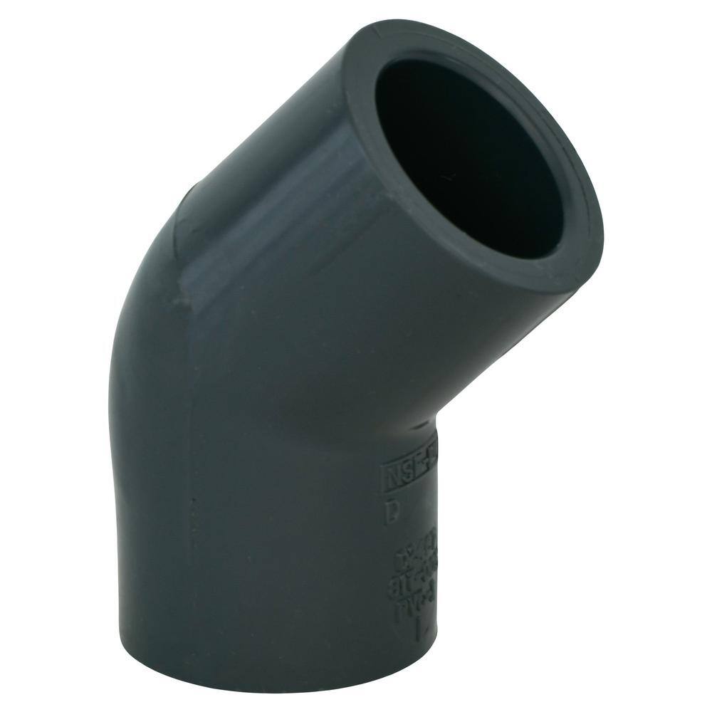 Charlotte Pipe 1 in. PVC Sch. 40 90-Degree Elbow PVC023001000HD - The Home  Depot