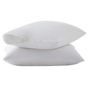 Polyester 2-Pack Pillow Protectors - Standard, White, (21 x 27)