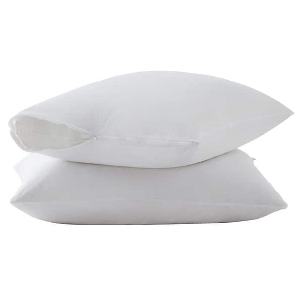 Clorox Polyester 2-Pack Pillow Protectors - Standard, White, (21 x 27)