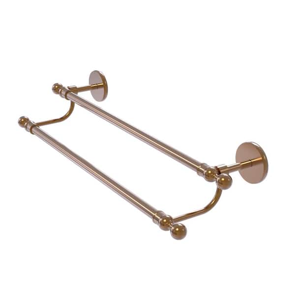 Allied Brass Skyline Collection 24 in. Wall Mounted Double Towel Bar in Brushed Bronze