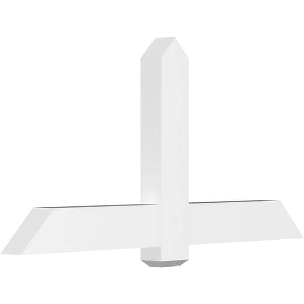 Ekena Millwork Eugene 60 in. W x 30 in. H x 4 in. D Signature Polyurethane Bracket