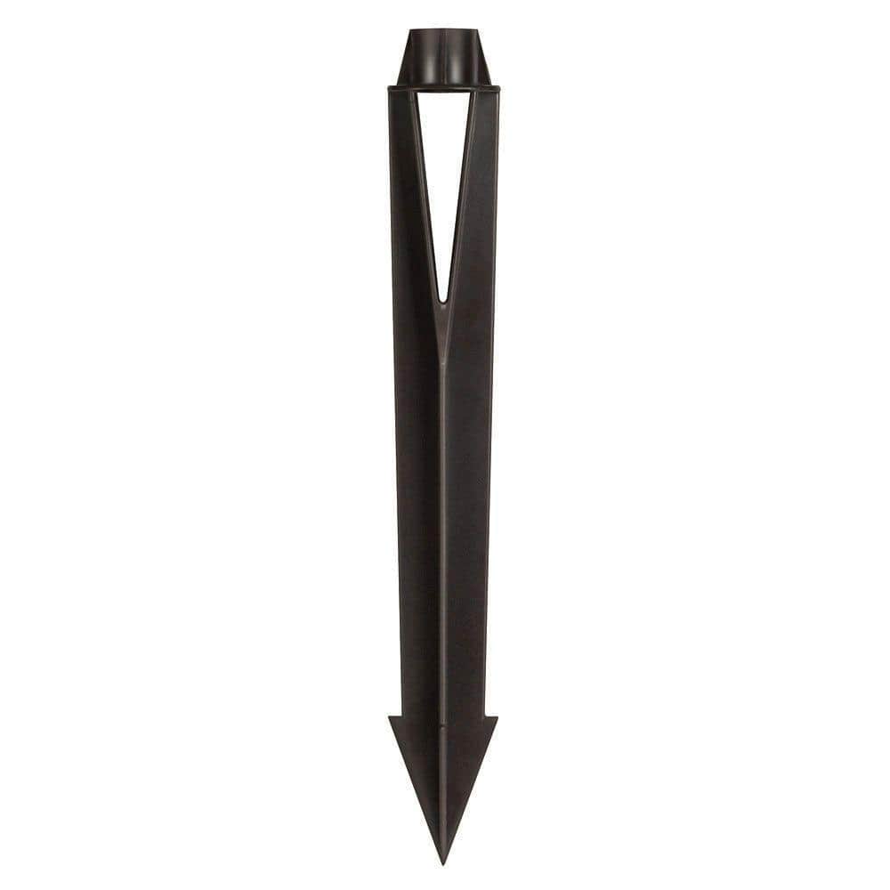 Black Composite Ground Spike for Landscape Lighting