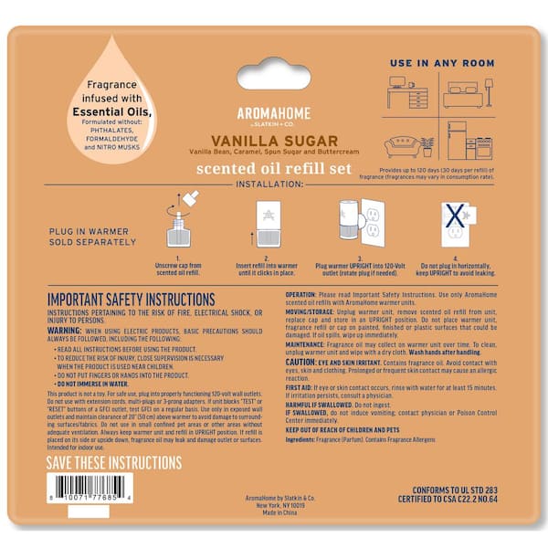 Vanilla Diffuser Refill w/Natural Essential Vanilla Oil 17 Fl Oz -  Intensive - Fresh & Long Lasting Fragrance - Reed Diffuser Oil - Best for