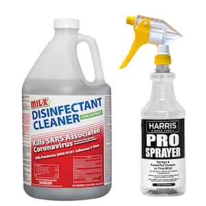 MIL-X 128 oz. Disinfectant Cleaner Concentrate with Pro Bottle DSIN128-PRO  - The Home Depot