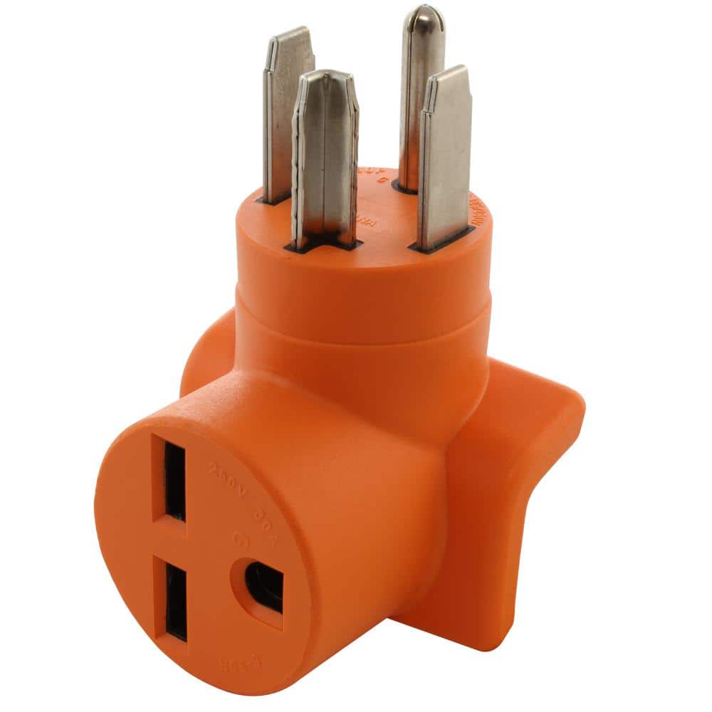 30 Amp 14-30 4-Prong Dryer Plug to 6-30R 30 Amp 250-Volt Commercial HVAC Fe