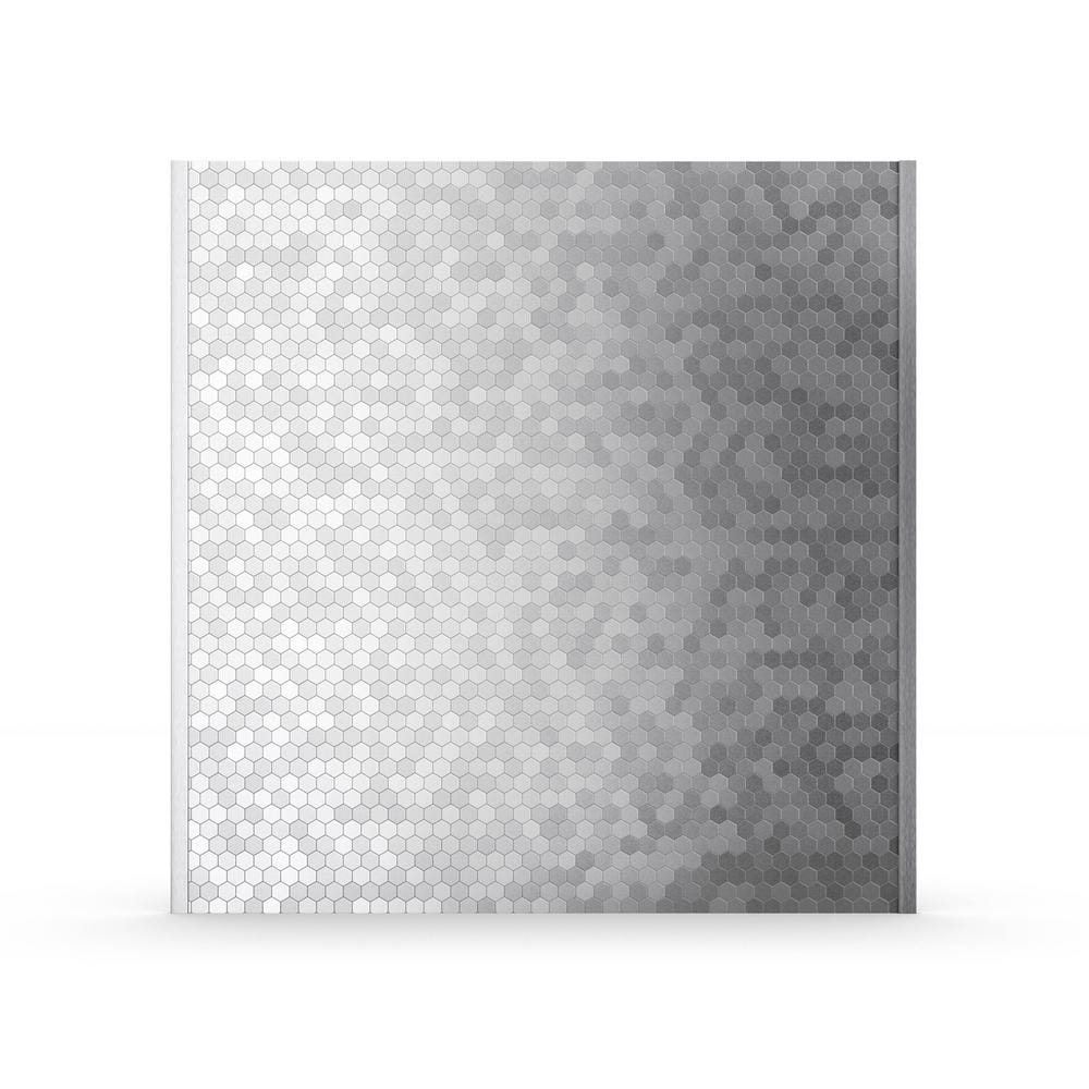 Hexagonia Peel & Stick Aluminum Honeycomb Mosaic Tile