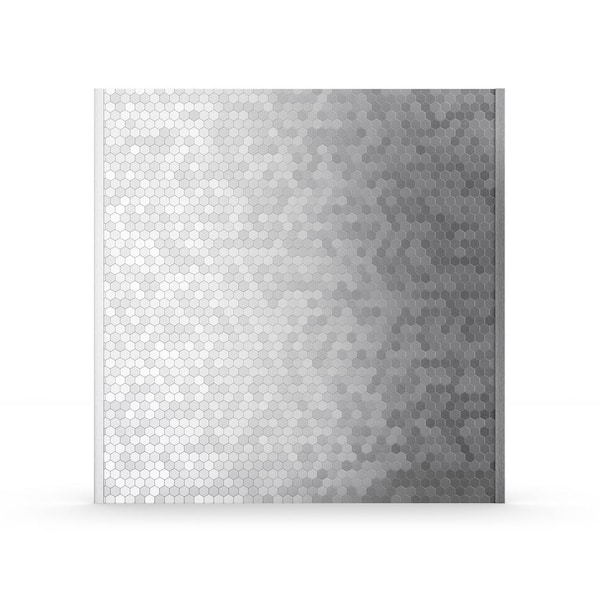 SpeedTiles California Silver Stainless Steel 11.3 in. x 11.3 in. x 5mm Metal Peel and Stick Wall Mosaic Tile (5.32 sq.ft./case)