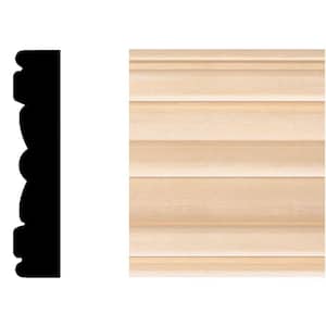 4x7' Pieces 3-1/4" Reverse Flute & Reed Casing Fluted Hardwood 28 Linear Feet