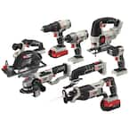 Porter-Cable 20V MAX Lithium-Ion Cordless 8 Tool Combo Kit, (1