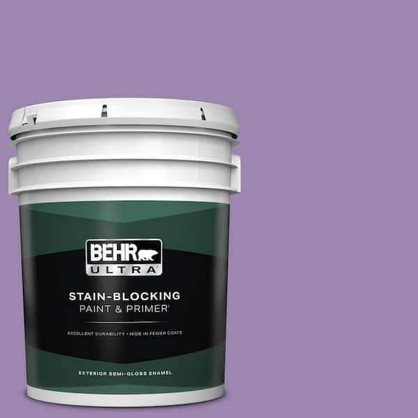 BEHR ULTRA 5 gal. #M570-5 Celeb City Semi-Gloss Enamel Exterior Paint & Primer