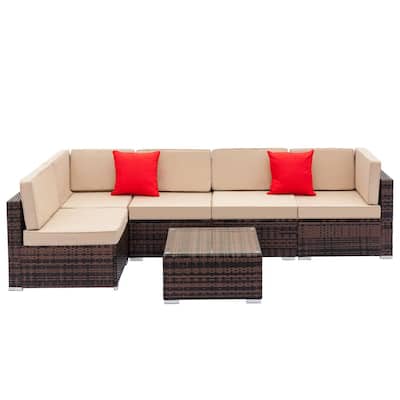 outdoor sectional with waterproof cushions