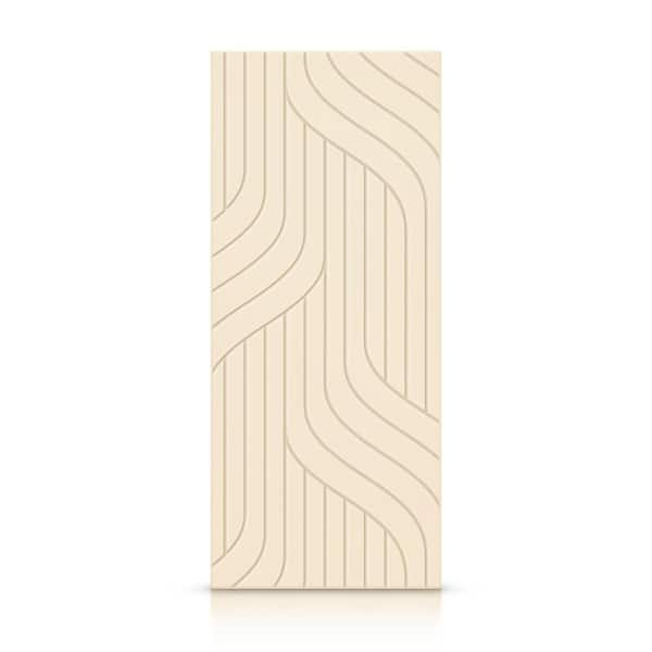 CALHOME 36 In. X 80 In. Hollow Core Beige Stained Composite MDF ...