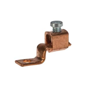 6-14 AWG Copper Solderless Lug, 3/16 in. Mounting Hole- 1 Count
