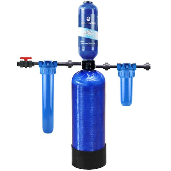 Aquasana Rhino Series 4-Stage 400,000 Gal. Whole House Chloramine Water Dispenser Filtration System with 20 in. Pre-Filter