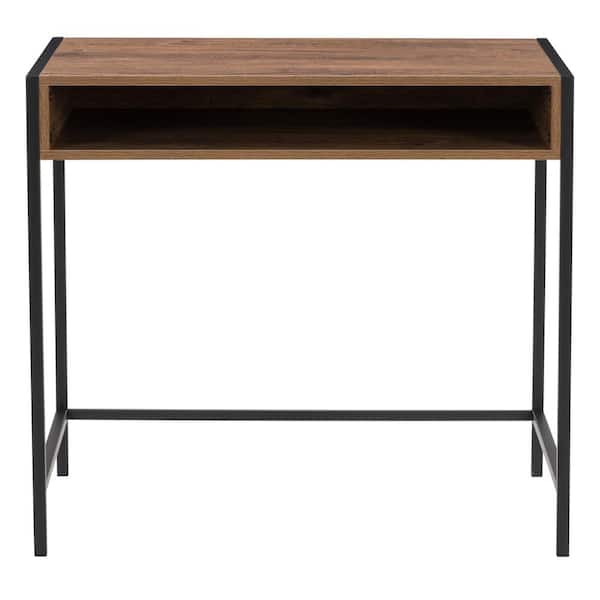 CorLiving Auston 33 in. Brown Wood Grain Writing Desk