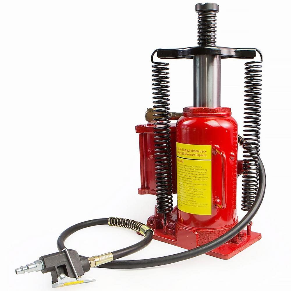 Red Stark 20-Ton Hydraulic Bottle Jack Shop Axle Jack Hoist Lifting Equipment with Handle 