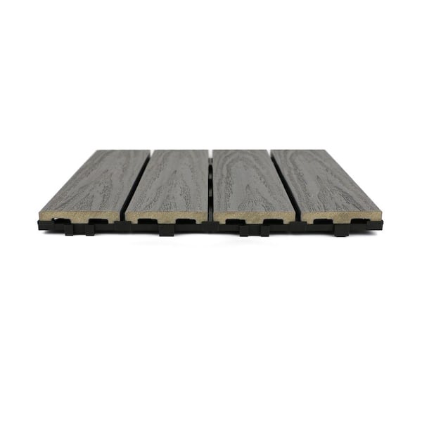 NewTechWood UltraShield Naturale 1 ft. x 1 ft. Quick Deck Outdoor