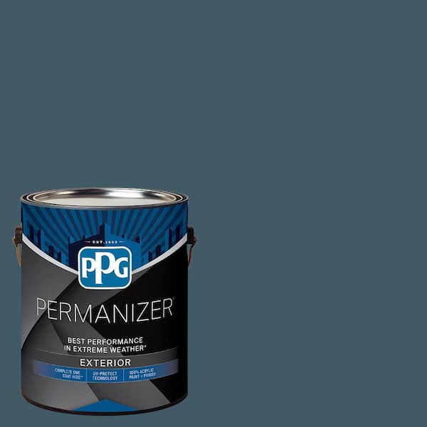 1 gal. PPG10-01 Oceania Flat Exterior Paint