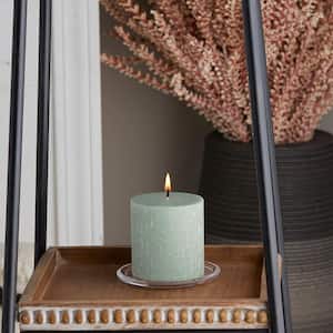 3 in. x 3 in. Timberline Sage Green Unscented Pillar Candle