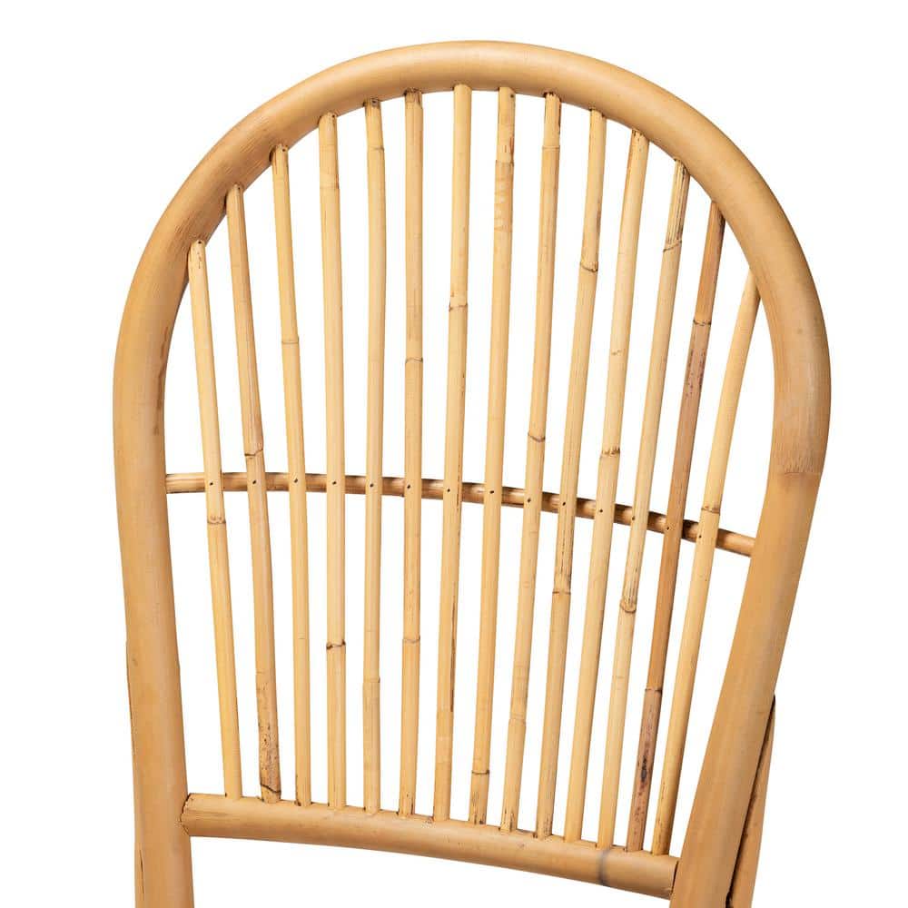 Wina Natural Brown Rattan Cane Dining Chair Set