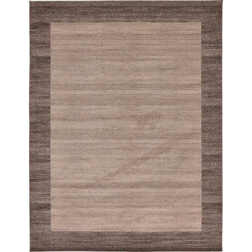 Angelica Light Brown 10'x13' Tufted Synthetic Kids Area Rug