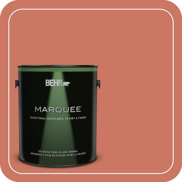 BEHR MARQUEE 1 gal. #MQ4-33 Aloe Blossom Semi-Gloss Enamel Exterior Paint & Primer