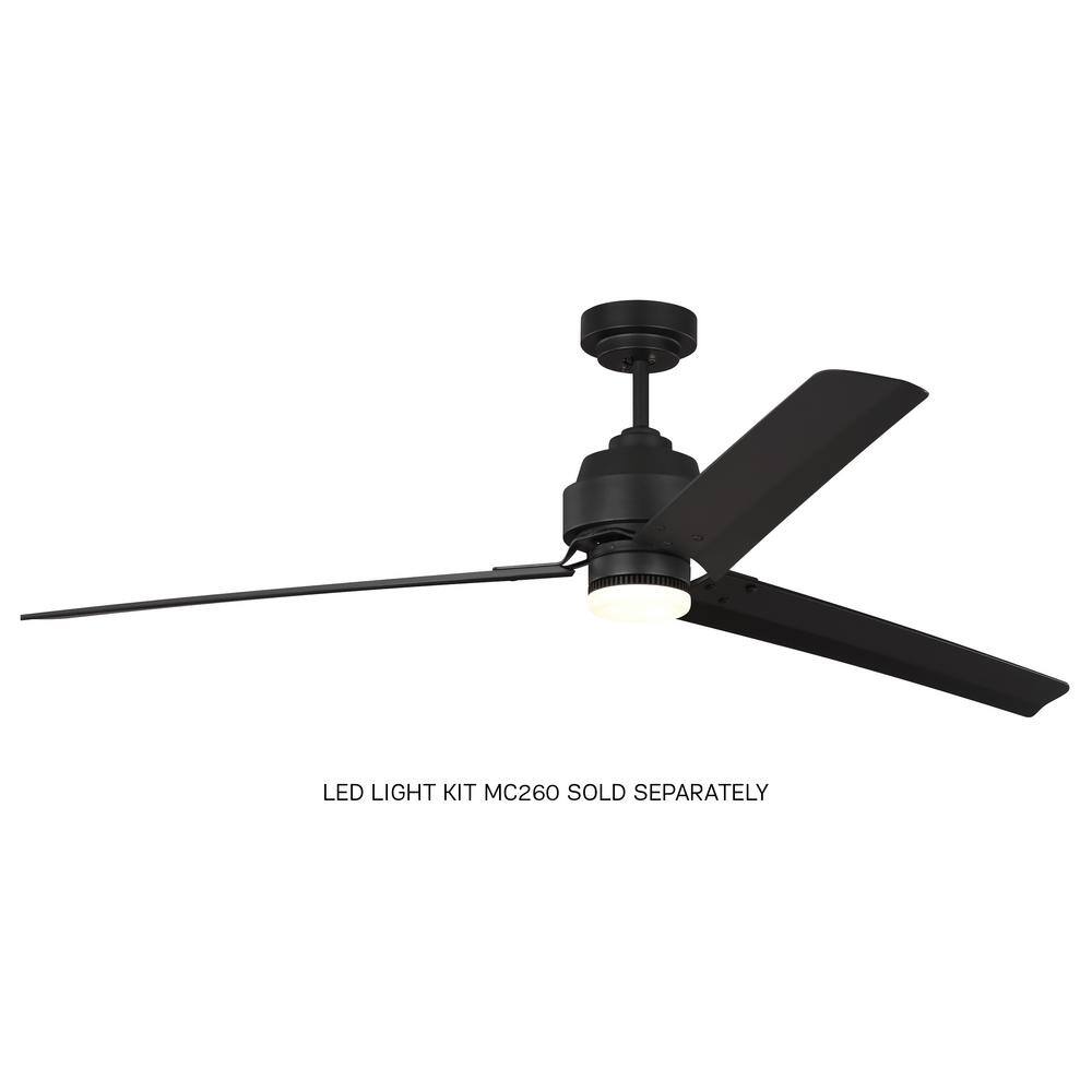 Midnight Black 68" Energy Star Ceiling Fan with Remote
