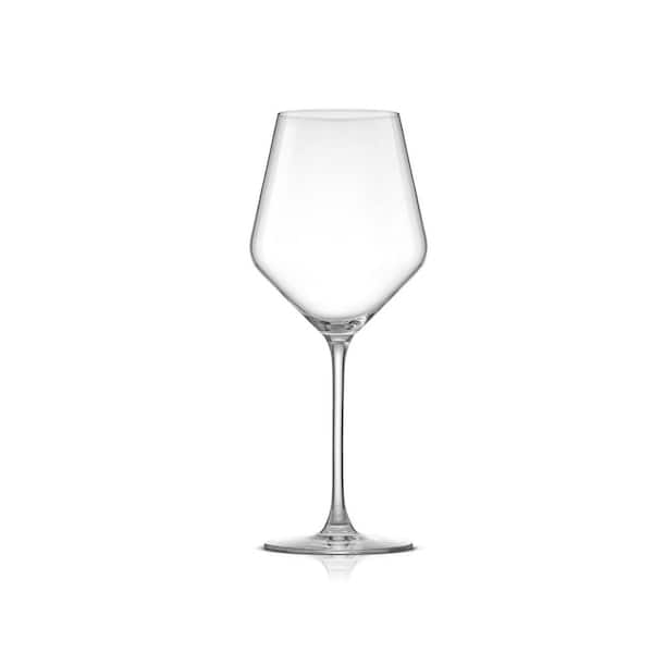 JoyJolt Layla 17-Ounce Lead-Free Crystal Red Wine Glass, Set of 4