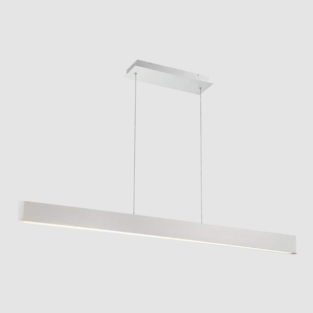 Sleek 54" Brushed Aluminum LED Pendant Light, Energy Star Certified