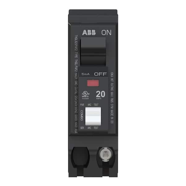 ABB 20 Amp 1 in. Single Pole Combination Arc Fault Plug-On Neutral Circuit Breaker (THQL1120PAF2A)