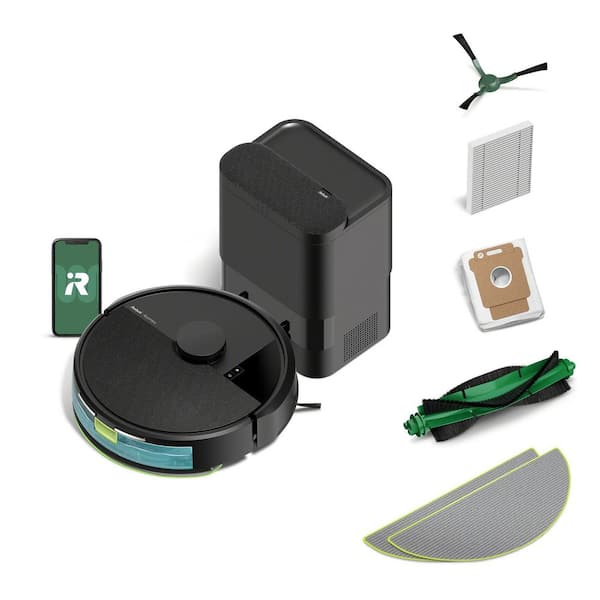 Roomba 105 Combo 13. 2 in. Robotic Vacuum and Mop + with Smart Navigation + AutoEmpty Dock​ in Black