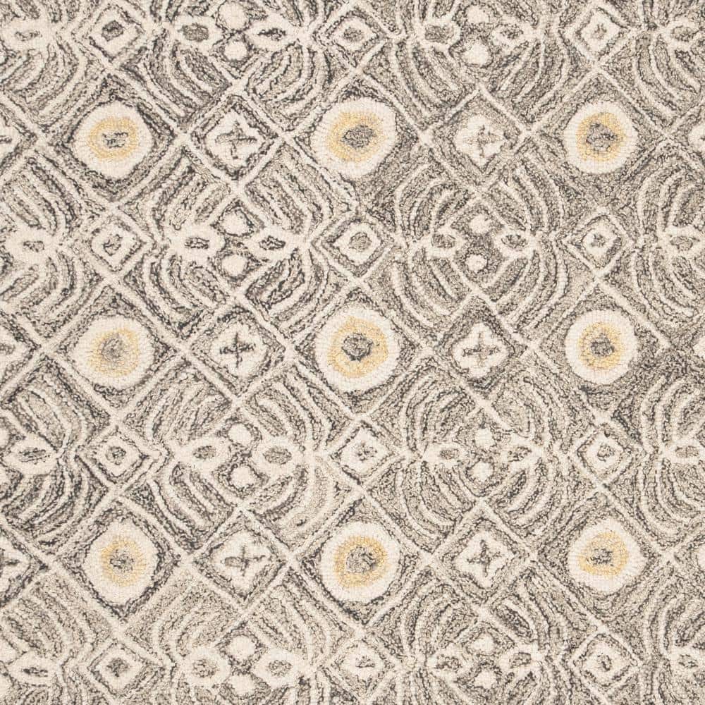 Artisan Ivory Wool 59" Hand-Tufted Round Area Rug