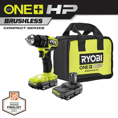 ONE+ HP 18V Brushless Cordless Compact 1/2 in. Drill/Driver Kit with (2) 1.5 Ah Batteries, Charger and Bag