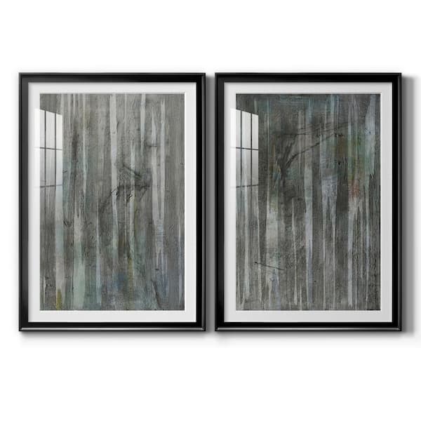 Wexford Home Birch Forest Abstracts I by Wexford Homes 2 Pieces Framed Abstract Paper Art Print 30.5 in. x 22.5 in.